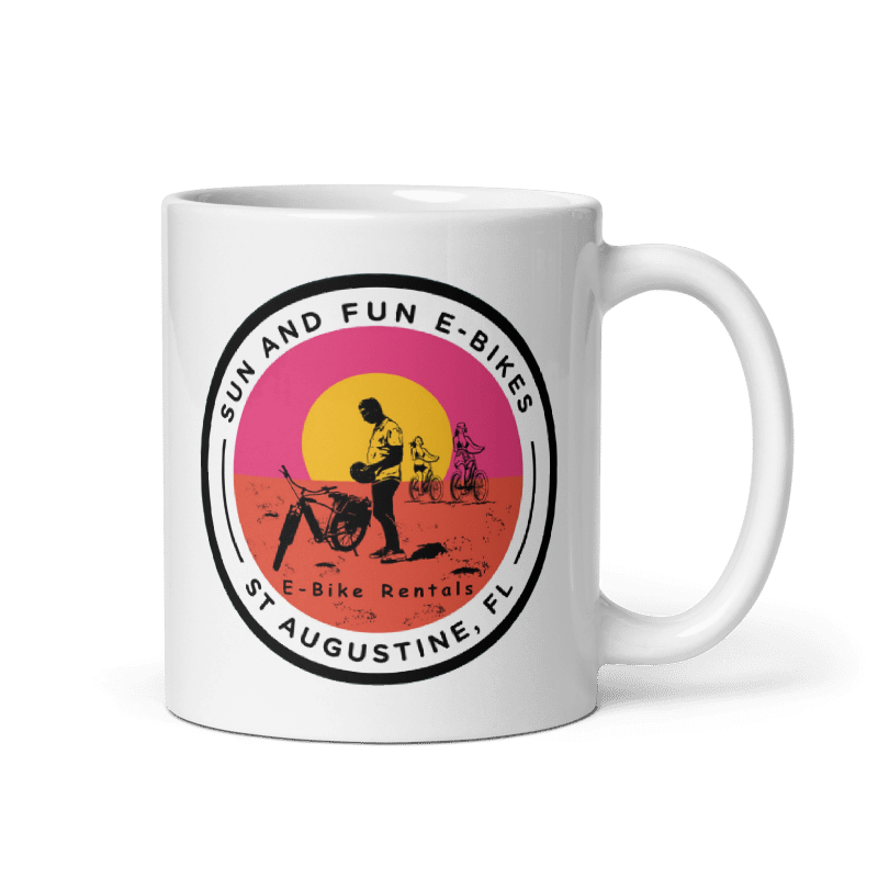 White glossy mug
