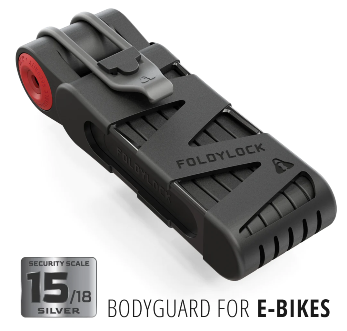 Seatylock Foldylock Classic — 95 cm Folding Bike Lock (Sold Secure Silver)