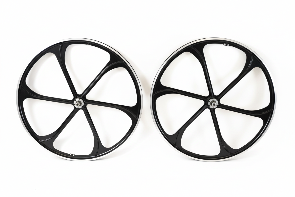 26 inch mag wheel set with white background - pair