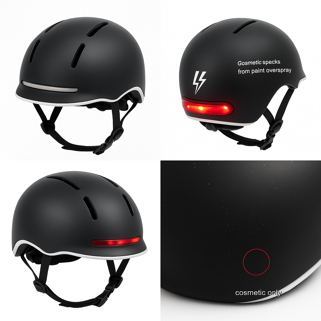 Electric Bike Company E-Helmet — L/XL (58–61 cm) — Display Model, Cosmetic Overspray