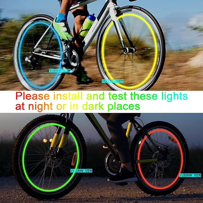 Fireflys Valve-Cap LED Wheel Lights — Bike 2-Pack (4 bulbs)