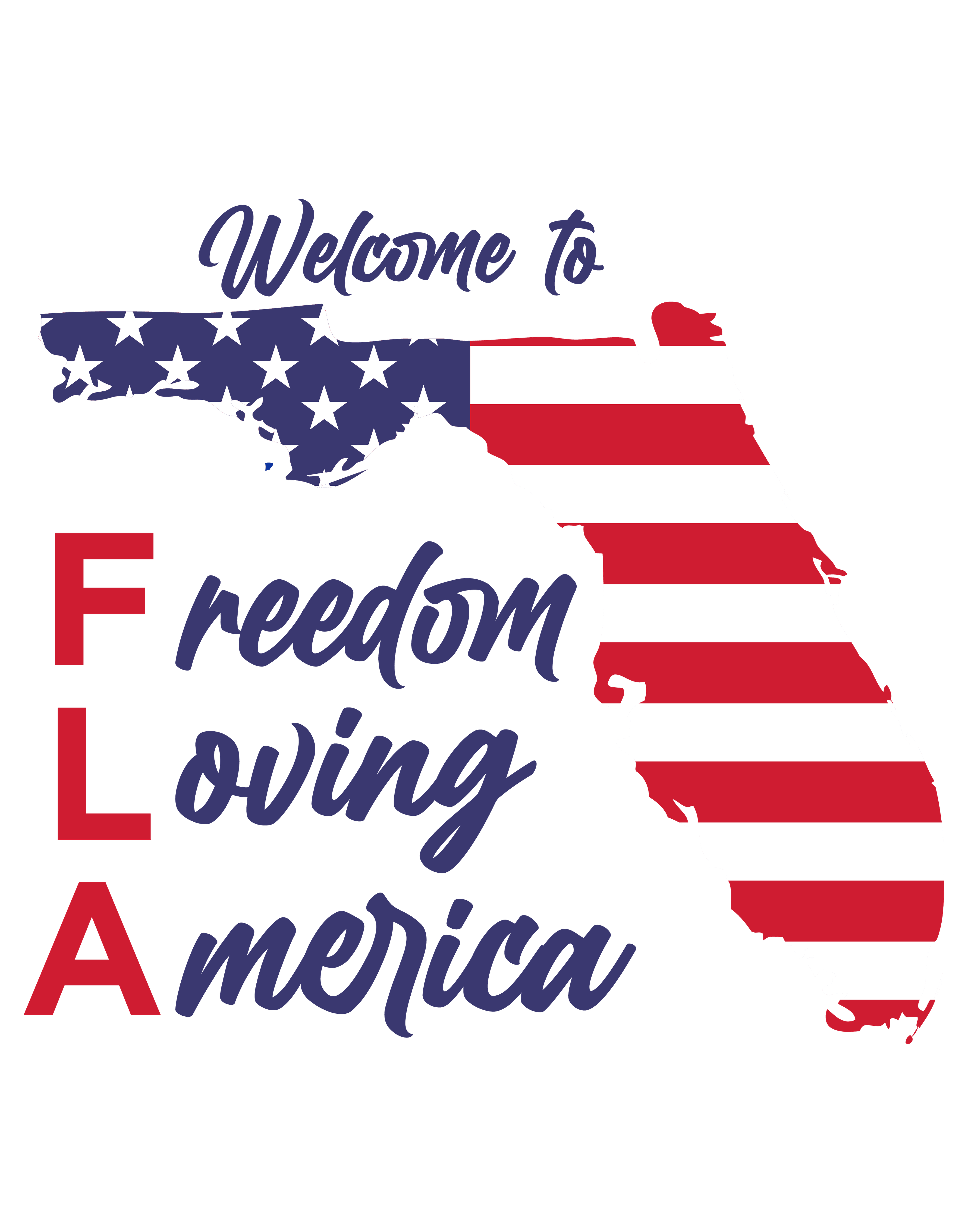 Freedom Loving America Ringer Tee