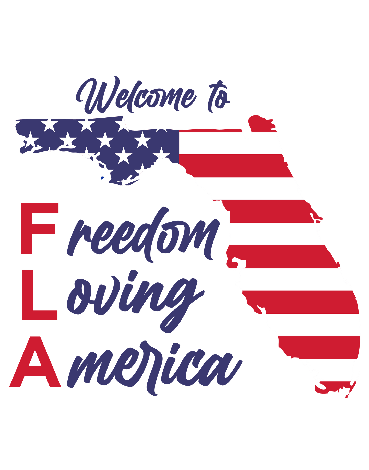 Freedom Loving America Ringer Tee