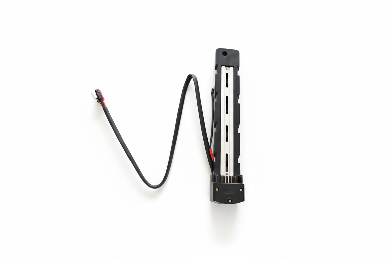 Battery mounting base with white background