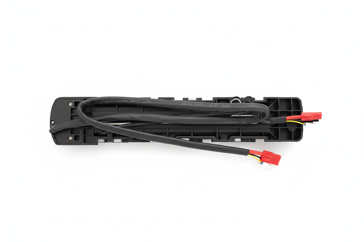 Battery mounting base with white background