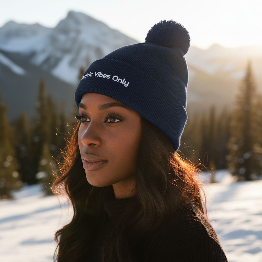 Pom-Pom Beanies Built For E-Bike Riders | Electric Vibes Only