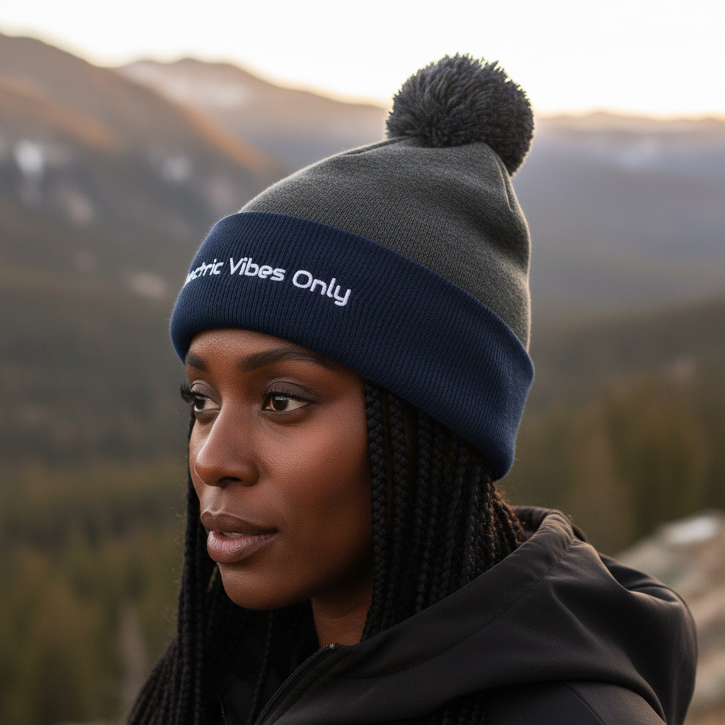 Pom-Pom Beanies Built For E-Bike Riders | Electric Vibes Only
