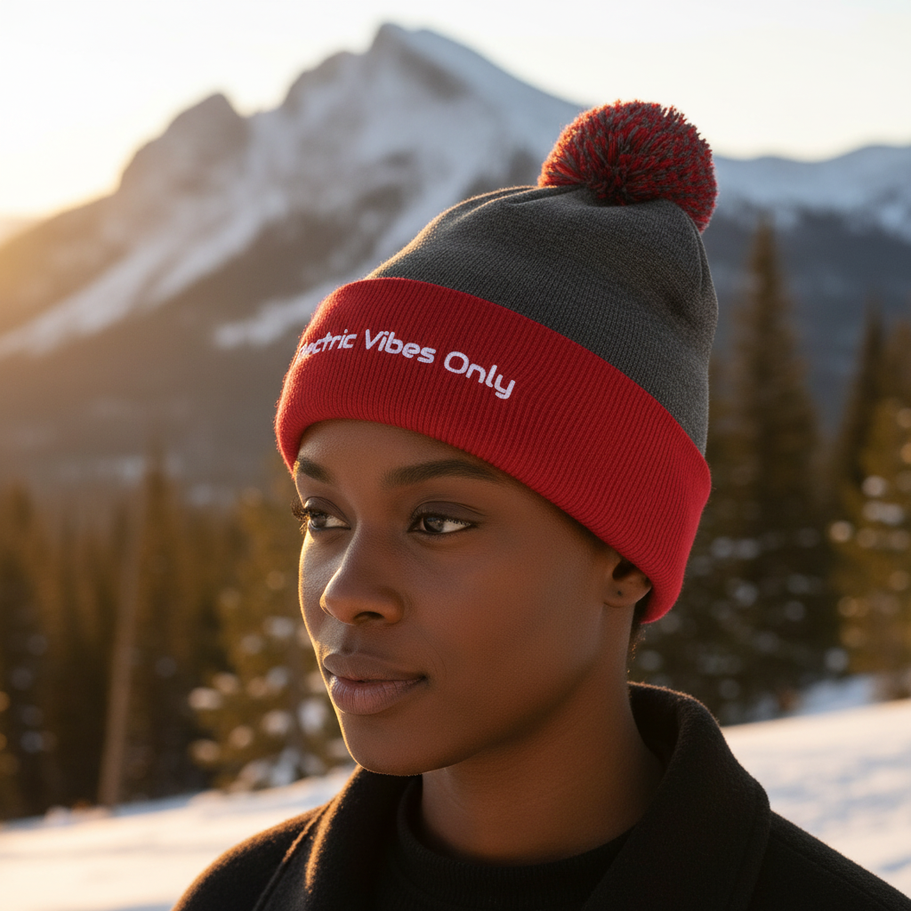 Pom-Pom Beanies Built For E-Bike Riders | Electric Vibes Only