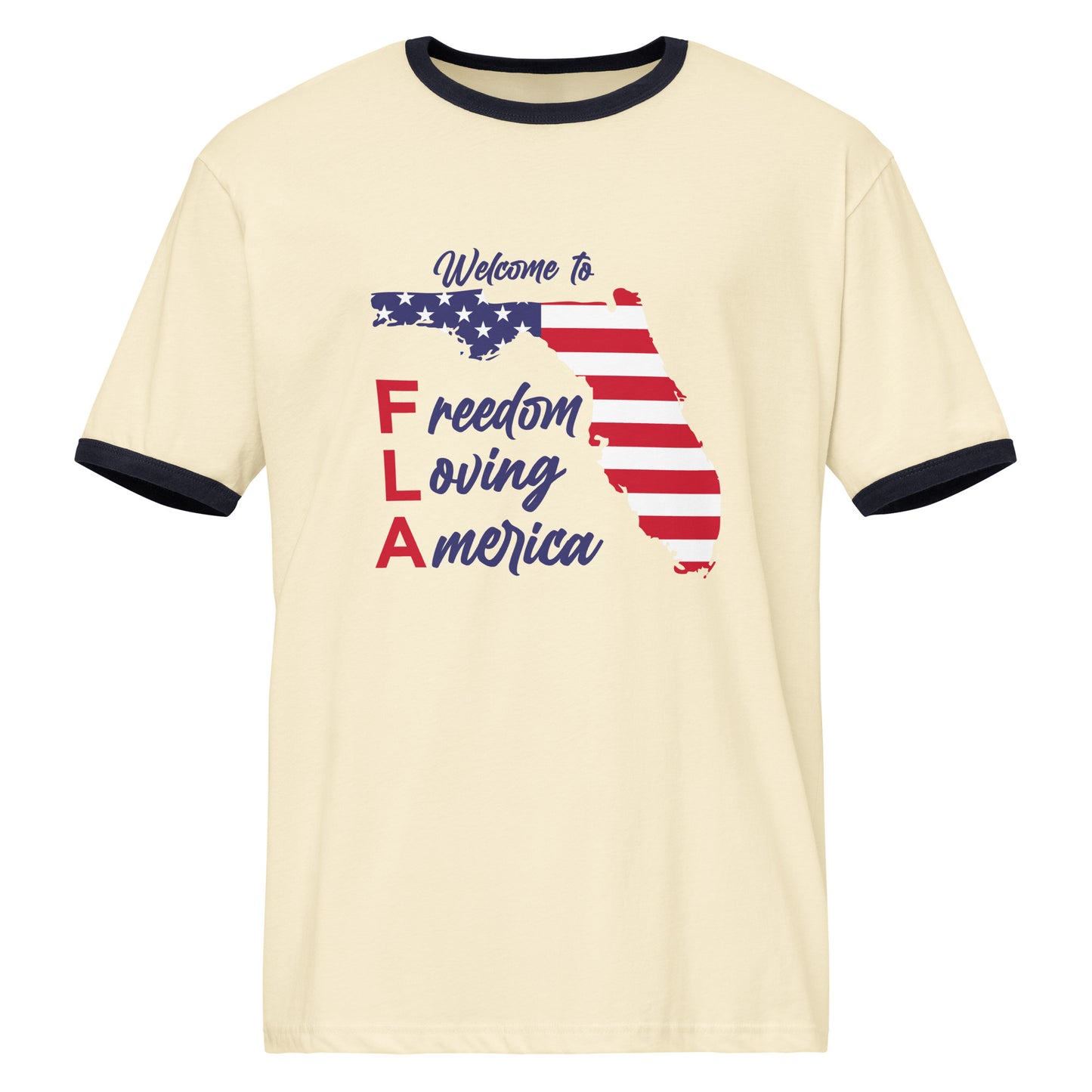 Freedom Loving America Ringer Tee